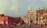 Каналетто Джованни Антонио - Площадь и церковь Сан Франческо